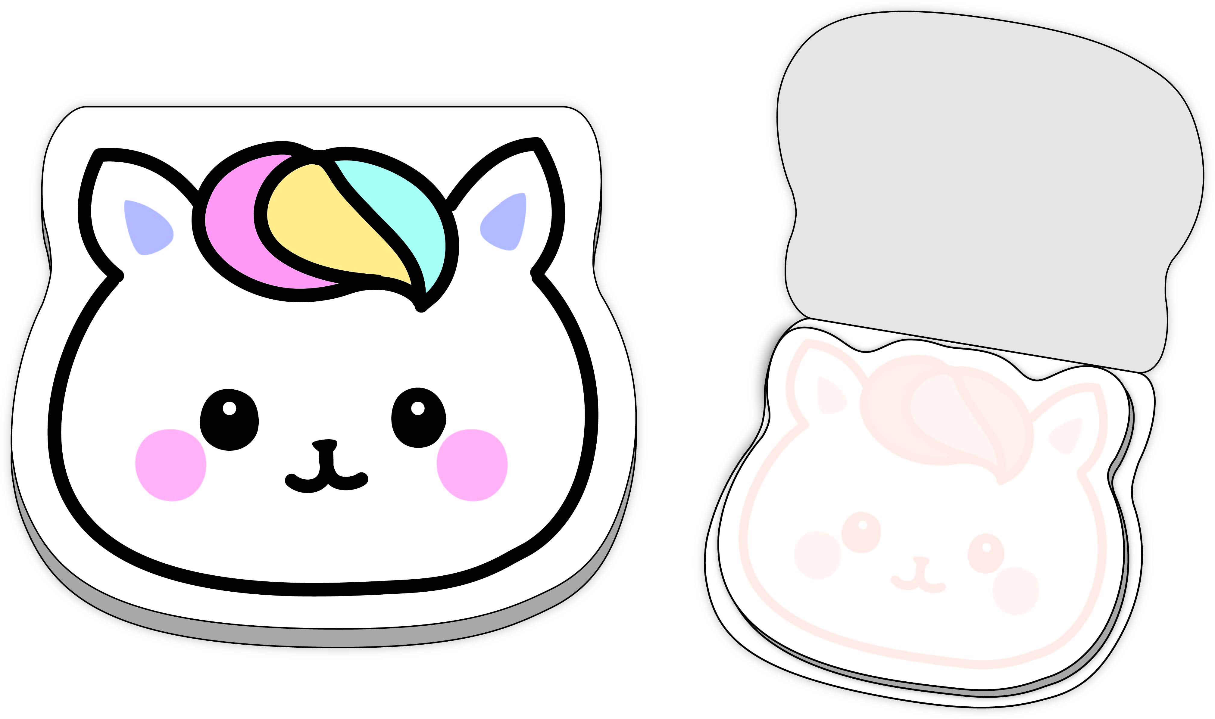 かんごちゃんグッズ「型抜きふせん」の画像