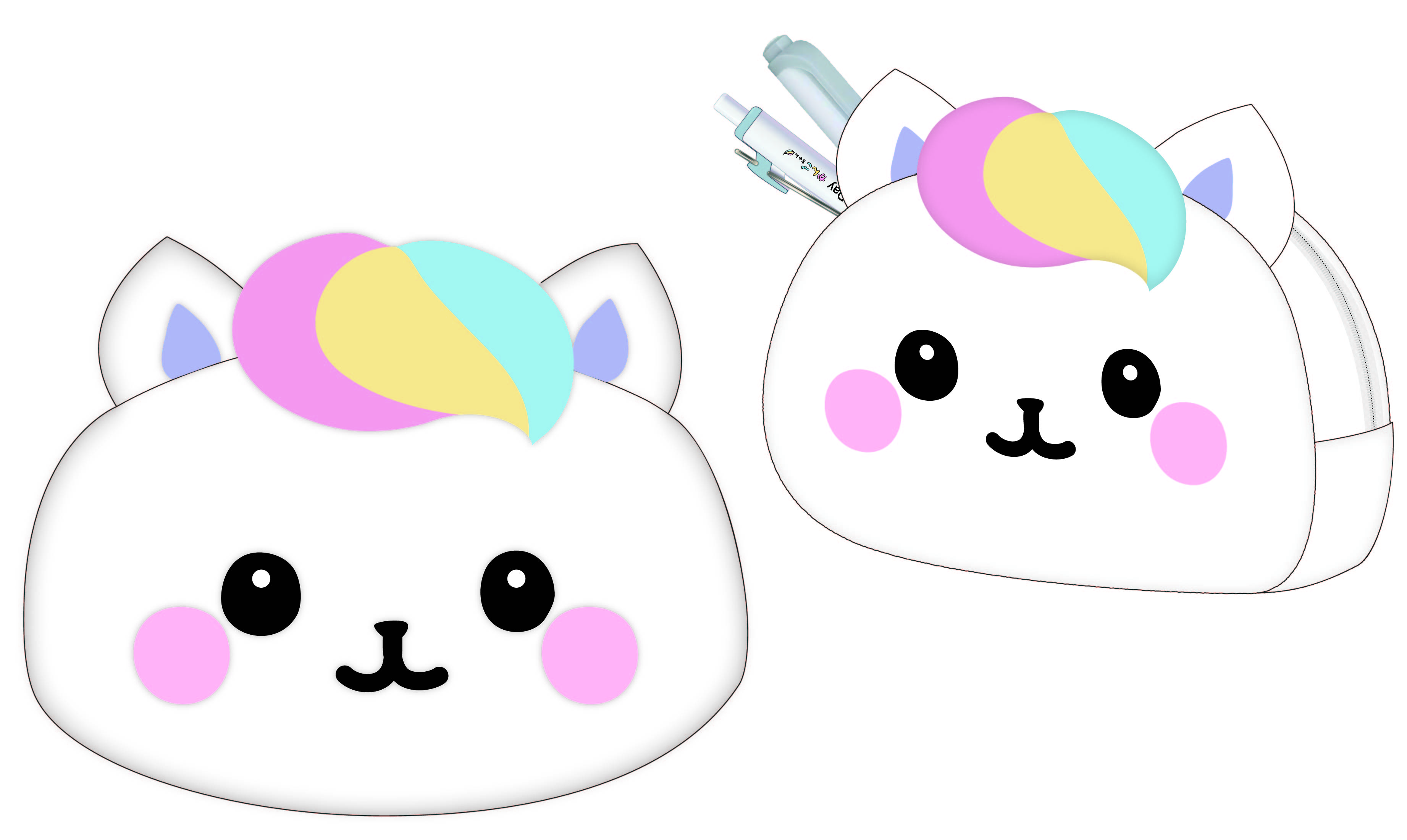 かんごちゃんグッズ「フェイスポーチ」の画像